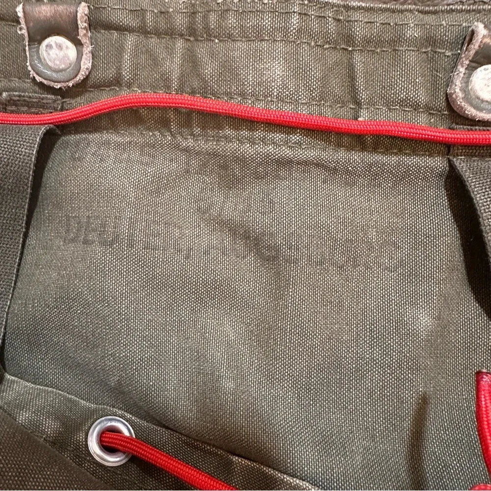 Deuter Augsburg Military Backpack, Leather + Canvas Vintage